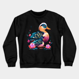 Mandarin Duck Mothers Day Crewneck Sweatshirt